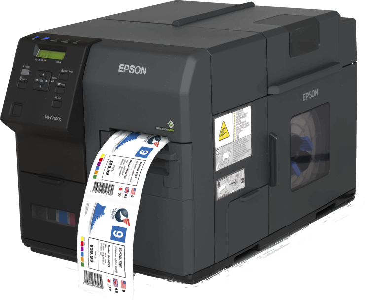 Epson C7500g 4 High Speed Colour Inkjet Label Printer Free Label Layout Software Free 12 Months 0738
