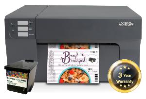 LX910e Photo quality 8 inch wide (203mm) DYE or PIGMENT interchangeable colour label printer 4800dpi 8 inch wide max