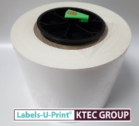 White gloss with block out  cover over adhesive ink paper roll for LX610e 125mm x 47M