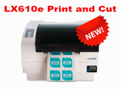 Next day from stock -  plain uncut rolls for LX610e print and cut and size or shape system